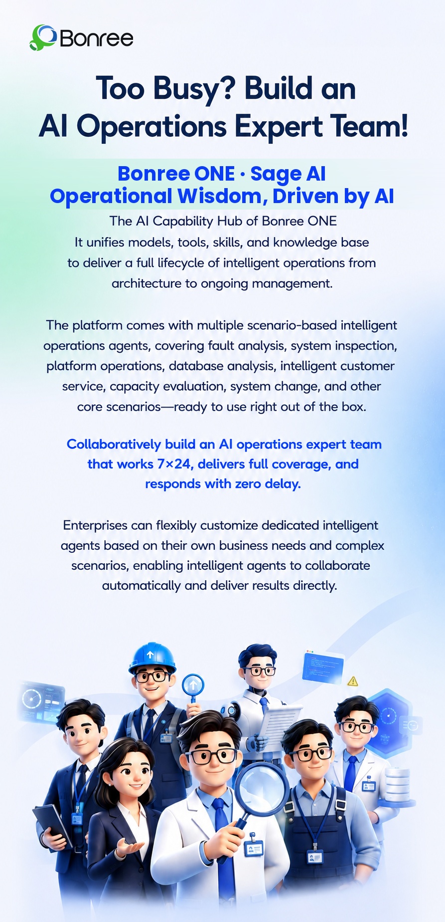 Bonree ONE · Sage AI "Fault Diagnosis Agent"